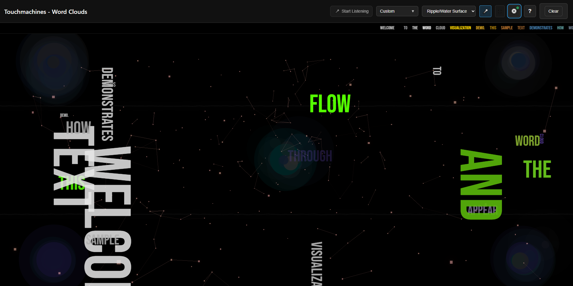 MyBrainCloud.ai Word Cloud Visualization