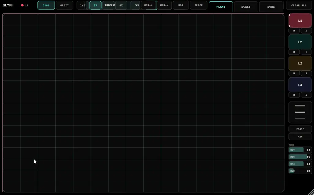 Glyph - Touch-first drawing instrument that reads strokes into music