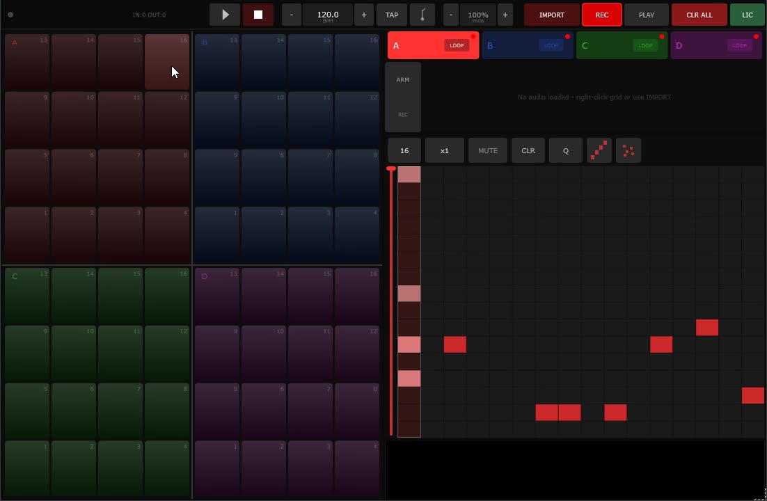 Launchpad - Sampler and step sequencer for the Novation Launchpad Mini MK3