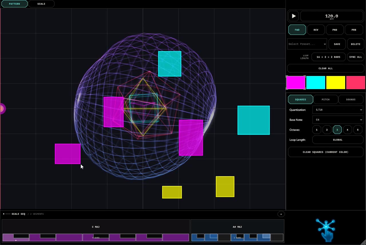 Square Machine - Visual MIDI sequencer
